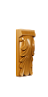 резьбовой элемент колонны Папоротник, коллекция Ирида (КП) - купить в интернет-магазине Fasadowo.ru