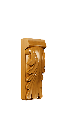 резьбовой элемент колонны Папоротник, коллекция Ника (КП) - купить в интернет-магазине Fasadowo.ru